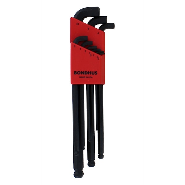 Hex Ball End Wrench Set, 9 Piece, 1.5mm